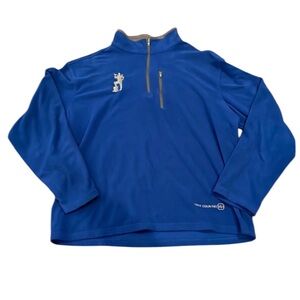 Free Country Fleece Royal Blue 1/4 Zip Fleece Size Large